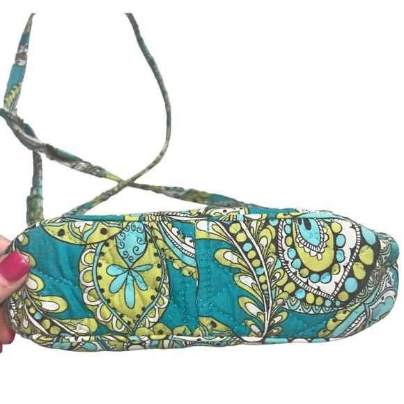 Vera Bradley PEACOCK PAISLEY Print Small Shoulder Bag lined skinny straps‎ - Picture 4 of 9